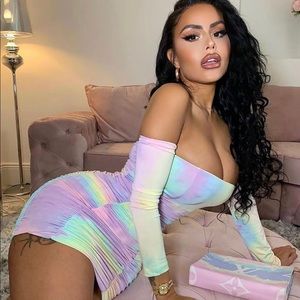 Sweet dreaming tie dye mini dress